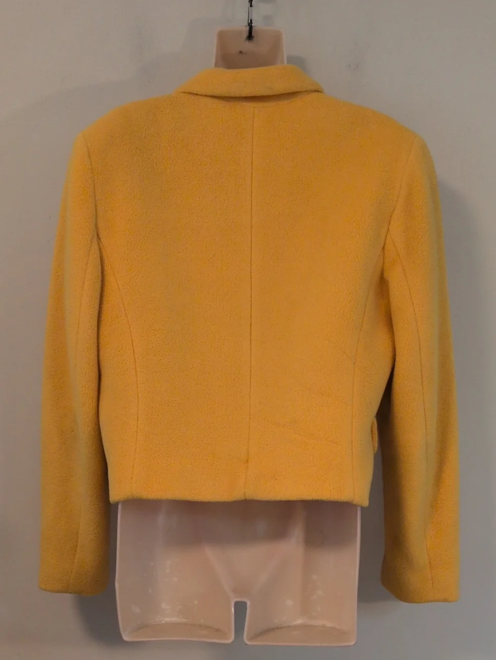 Express + Compagnie Internationale Fleece Cropped Blazer Marigold